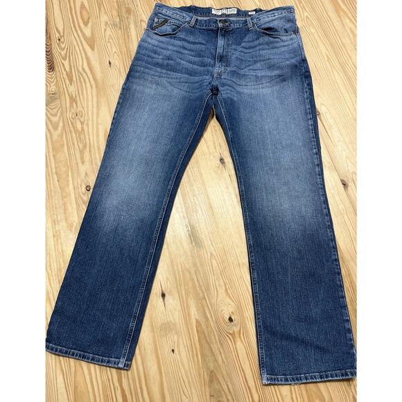 Ariat Legacy M4 Relaxed Boot Cut Jeans Men’s Size 40X34 Loop Lock Blue - Picture 1 of 5